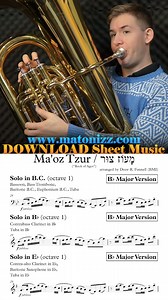 38K views · 313 reactions | Phenomenal Bass Euphonium range 勞爛 #tuba #rockofages #hanukkah #chanukah #sheetmusic #playalong #classicalmusic | Matonizz | Facebook