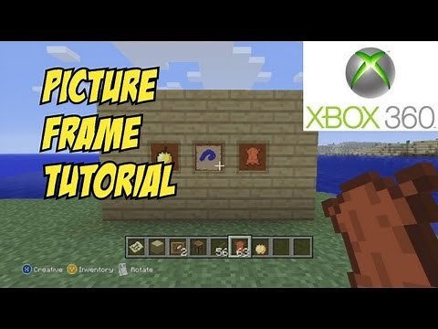 Minecraft XBOX 360: Picture Frame Tutorial - How To Make And Use - HD