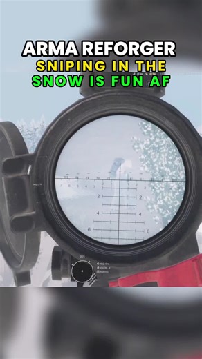 Arma Reforger sniping in the snow is fun af #armareforger #gaming #sniping