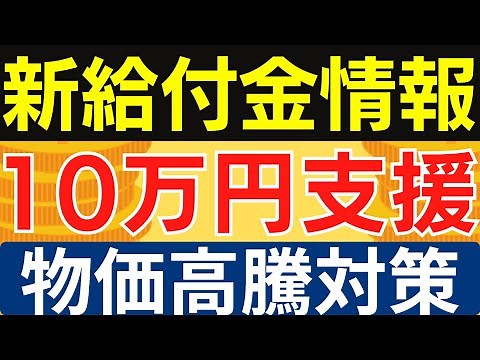 【2025年 物価高騰給付金】10万円支援｜新3万円｜無償化拡大｜ガソリン代補助｜燃料代支援等｜令和7年1月14日時点