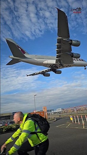 This literally feels unreal!😳 Qatar Airbus A380 🇶🇦✈️👑. #qatarairways #airbusa380 #aviation #shorts