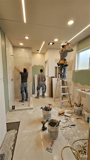 “Bathroom Transformation You Won’t Believe 😳 From Raw Build to Luxury Finish ✨” #interiordesign