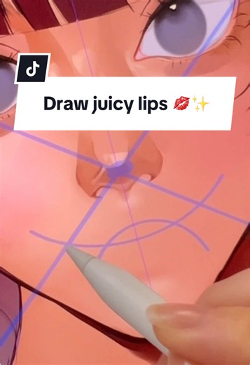 How to draw the most perfect luscious lips 🫦 #clipstudiopaint #digitalart #arthack #digitalillustration #fyp