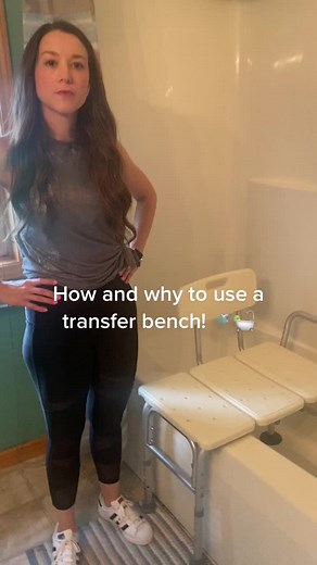 Need help getting in your tub/shower combo. Get a transfer bench! Still need help? Reach out today. www.viptherapy.org 567-454-1046 #caregiver #caregiversupport #caregivertips #caregivers #shower #tub #safety #homesafety #fallprevention #pain #surgeryrecovery #geriatrics #healthcare #stna #cna #nurse #physicaltherapy #physicaltherapist #physicaltherapyassistant #cashpt #stnasoftiktok #cnasoftiktok #nursesoftiktok #physicaltherapytiktok