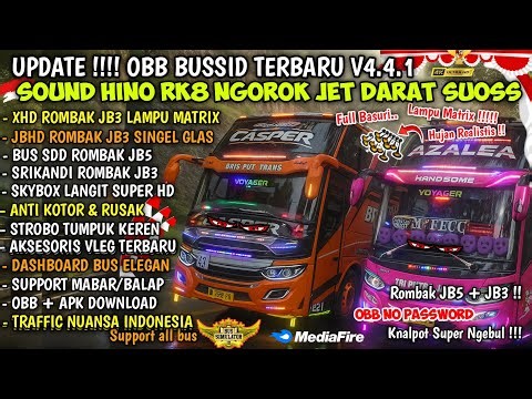 NEW UPDATE!! LATEST OBB BUSSID V4.4.1 HINO RK8 JET DARAT SUOSS SOUND | FULL OVERHAUL & REAL HD GR...