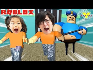 ROBLOX Escaping Jail! Will Daddy and Emma break out!