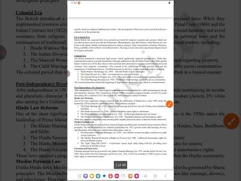Subject-Family Law-I. Topic-Evolution of Personal Law in India