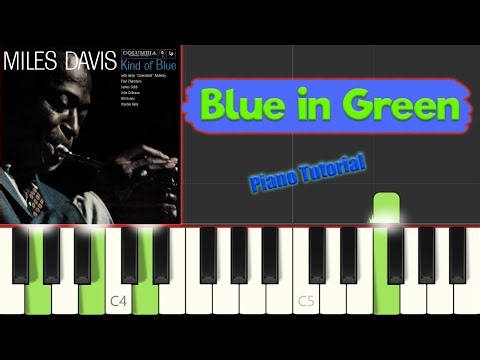 Miles Davis - Blue in Green - Jazz Piano Tutorial (Bill Evans transcription)