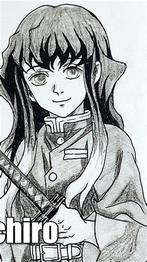 How to draw Muichiro Tokito easy step-by-step #drawing #animeart #demonslayer
