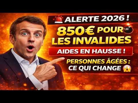 💣 850€ POUR LES INVALIDES ! ➡ AUGMENTATION DES AIDES POUR LES PERSONNES ÂGÉES DÉPENDANTES 😱