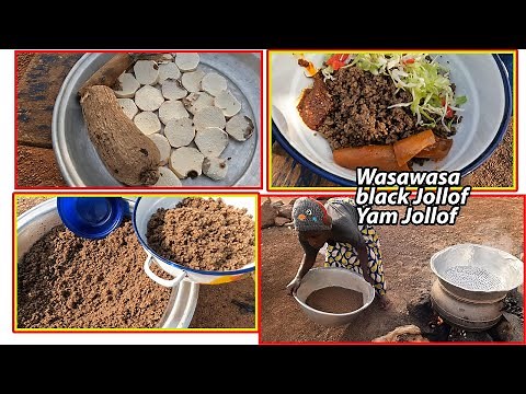 African Traditional cooking: The Ultimate Wasawasa recipe in Ghana 🇬🇭 and Nigeria 🇳🇬 Black Jollof!
