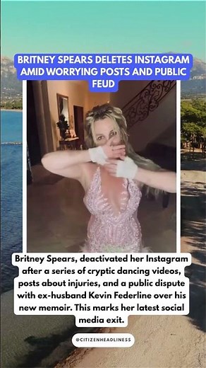 Why Disappear Again? Britney Spears Deletes Instagram After a Painful & Emotional #britneyspears