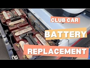 Battery Replacement in Club Car Precedent Golf Cart using Trojan T-875 Batteries (8 Volt)