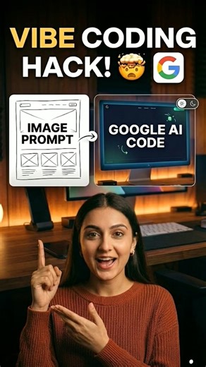 Testing Google AI Studio Vibe Coding 🤯 (Image to Code!) #dishawithyou #shortsviral