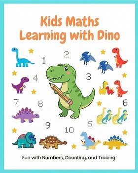 Dinosaur Math Worksheets – Numbers 1-10 Tracing & Counting
