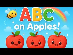 "ABC Alphabets on Apples 🍎 | Fun ABC Song for Kids | Learn A to Z with Music"