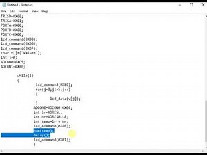 PIC Microcontroller - ADC program