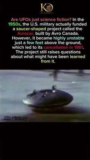 America's Secret 1950s Flying Saucer#short#history#fact#