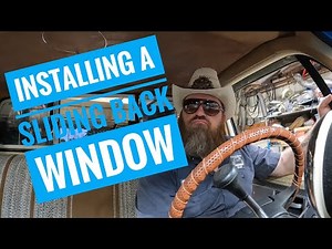 Installing a sliding back window in Creampuff, my 79 squarebody c10.