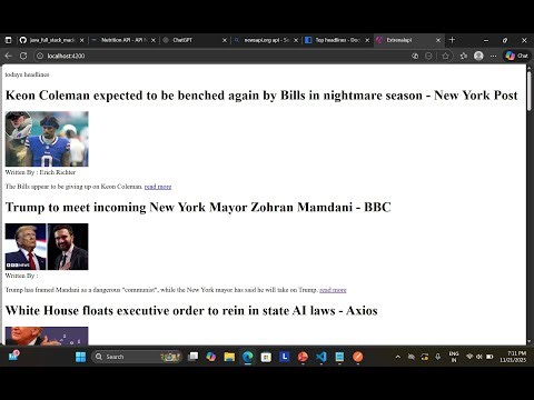 session 69 SHOWING LIVE NEWS IN ANGULAR