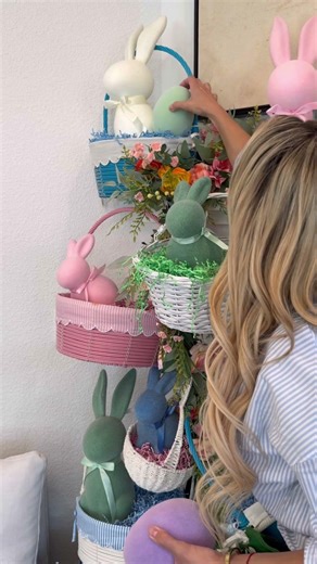 What todo with all those Easter baskets! Fill them up on Easter morning for mini hunt! #easter