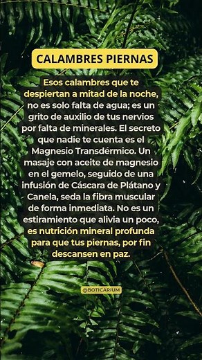 ¿CALAMBRES NOCTURNOS? Remedio para Dormir sin Dolor