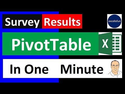 Summarize Survey Results with PivotTable in One Minute - Excel Magic Trick 1577