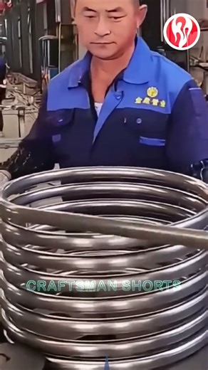 Hollow tubes | Workers winding hollow tubes