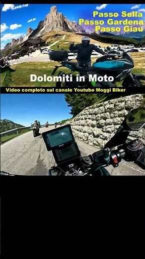 In MOTO tra Passo SELLA e Passo GARDENA 🏔️🏍️ #Dolomiti