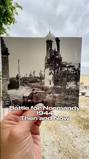 The Battle for Normandy 1944 Then and Now #thenandnow #normandie #ww2 #history