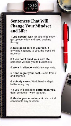 SENTENCES THAT WILL CHANGE YOU MINDSET AND LIFE: