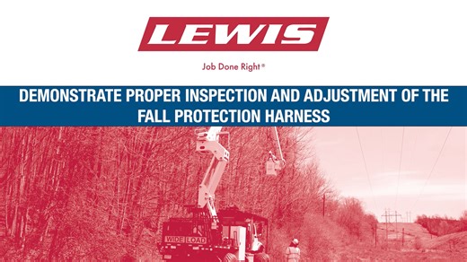 13-1.3 Demonstrate proper inspection and adjustment of the fall protection harness