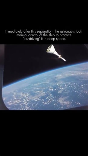 The tether is cut.This high-definition footage from Artemis II