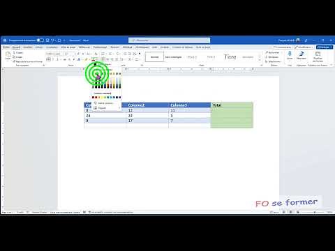 Word: Creating and Formatting a Table in Word