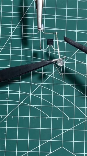 Touch switch making #howtomake #transistor #resister #ledlights #electronics #electronic