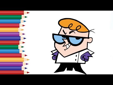 American animated character coloring | Dexter 's Laboratory | Cartoon Network| Kolouring| Famous