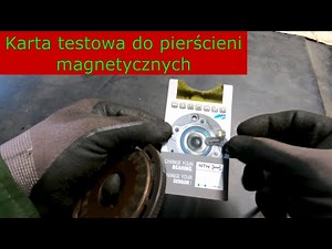Test card for magnetic rings.