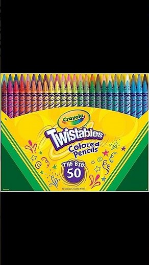 Crayola Twistables Colored Pencils: 50 Colors No Sharpening Needed