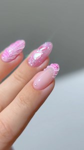 💗🫧🐚 catching some pink waves and Barbie vibes with these beach inspired nails 🏄‍♀️*products used are linked on my amzn in the bio _____*affiliate #oceannails #seashellnails #waternails #summernails #summernailinspo #pinknails #3dnails cute nail art inspo , almond nails , nail art tutorial, pearl nails , vacation nails, glitter nails #nailsonfleek #nailsofinstagram #nailsnailsnails | Heygreatnails