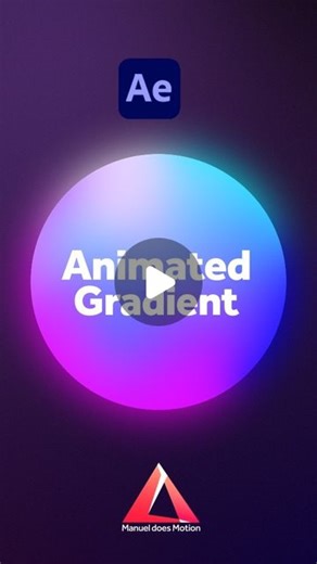 Manuel does Motion on Instagram: "Animating a gradient in After Effects. #aftereffects #animation #2danimation #aftereffectstutorial #aftereffectsanimation #mograph #motiongraphics #motiondesign"