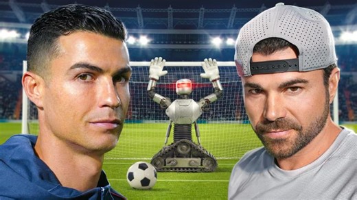 Ronaldo vs My Unbeatable Goalie Robot | Julie Yamamoto