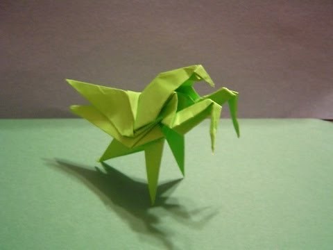 Origami Praying Mantis Tutorial!