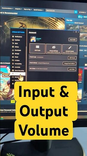 Steam Change Input & Output Volume #Steam #SteamAudio #VoiceChat #VolumeSettings #SteamTutorial