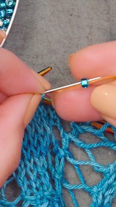 I've got a new full-length video showing you FIVE ways to place a bead on your knitting on my YT channel. Here's a little snippet of the 10-minute tutorial showing you how to use a sewing needle and thread to place a bead on a stitch! The other tools I show are a crochet hook, super floss, beadle needle, and a piece of craft wire! Plus, we are having a "Put A Bead on It" KAL in my FB group with prizes... enter by posting photos of any of WIPS of my designs with beads on them. So fun to see every