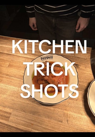 You’ve seen us locked in during the rush…Now it’s time for you to see us locked in on some trick shots! Old school kitchen vibes on TV have tricked too many people into thinking pros run like boot camp…yelling, degrading and scaring off passionate cooks. You can’t plate love and passion when someone’s is in your ear calling you names. No one wants to work with bullies…It’s all about “time and place.” Lock in when it counts, but there’s always room to be you. #chef #cooking #trickshots #viral