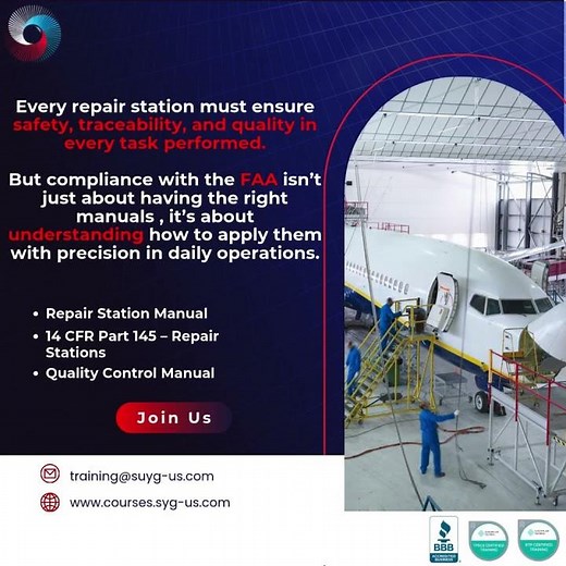 ✈️ Have you seen our courses on Repair Stations?