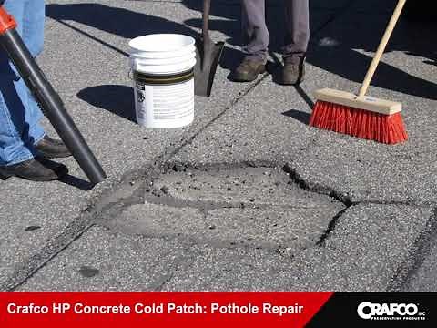 High Performance Concrete Cold Patch Pothole Repair Application | CRAFCO