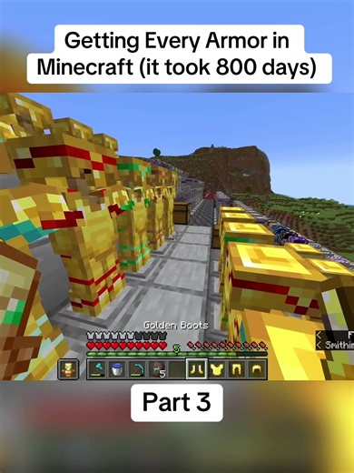 Getting Every Armor in Minecraft (it took 800 days)#viral #MineCraft #fyp