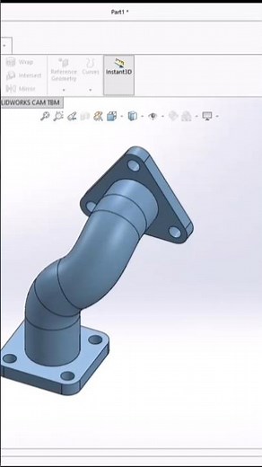 SOLIDWORK 3D MODELING PIPE ELBOW 3D DESIGN WITH FULL DIMENSIONS | MECHANICAL DESIGN