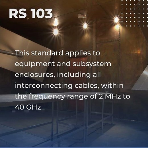 DNB Engineering, RS103 Reverberation testing in accordance with MIL-STD-461